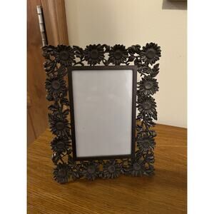Sunflower Metal Photo Picture Frame Tabletop Decor